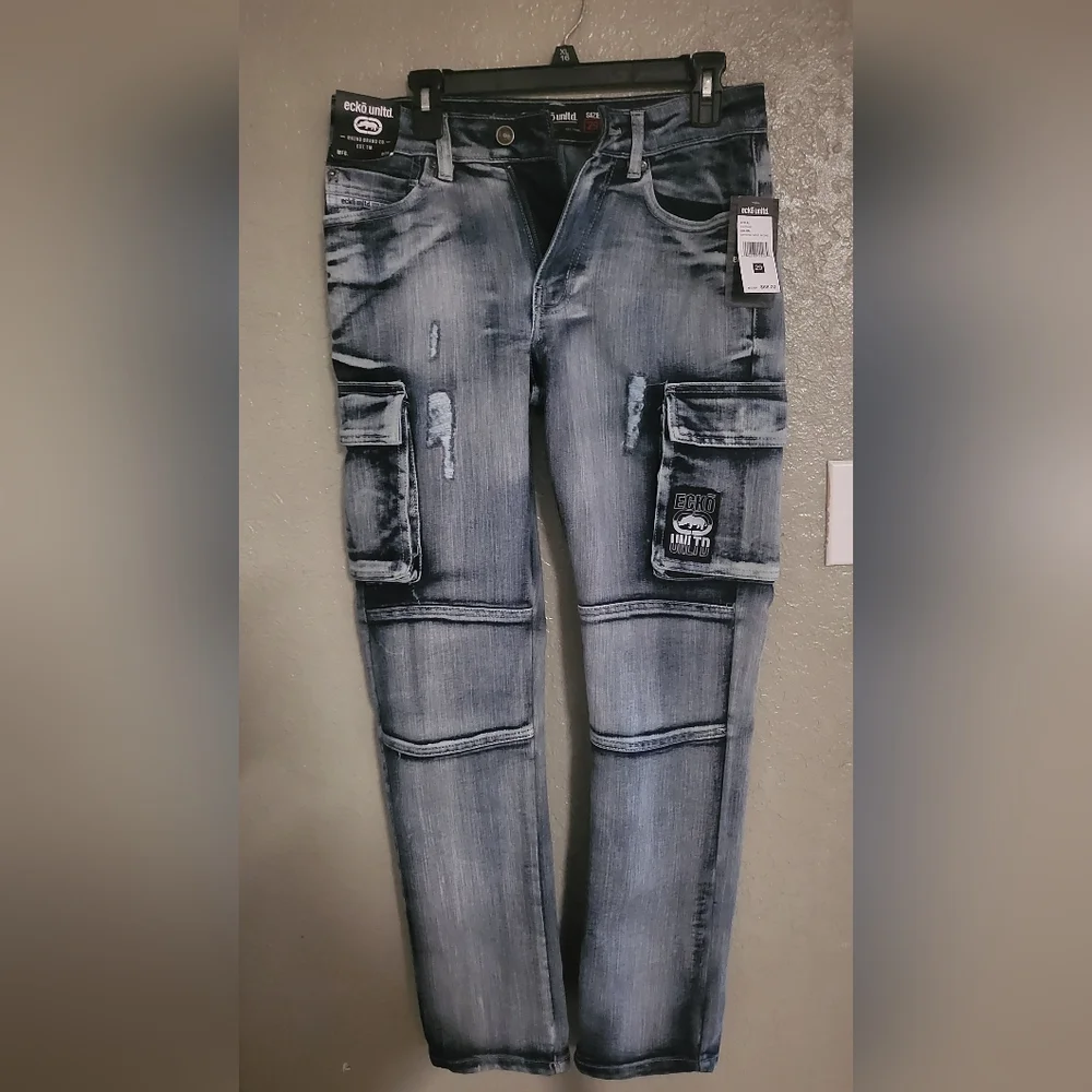 Ecko Unlimited Dark Wash Denim Pants - Picture 1 of 3